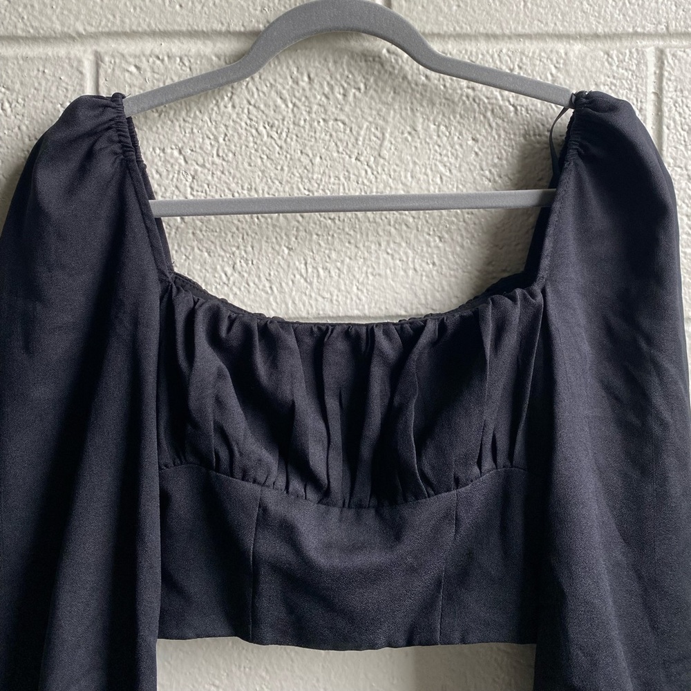 princess polly black ariah top